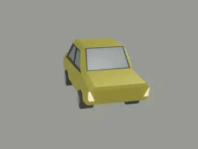 LowPolyCar car Free low-poly 3D model