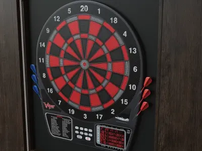 Viper 797 Electronic Dartboard Espresso 3D model
