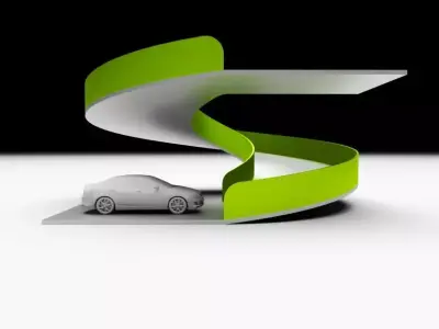 Spiral Ramp for Car Architectural Circulation System module 3D model