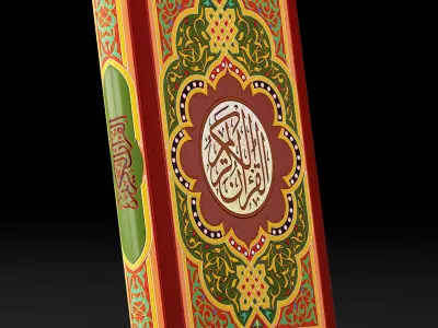 Decor set Quran  3D model