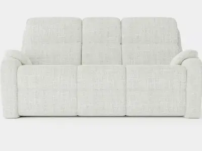 Oatmeal Sofa Low-poly 3D model