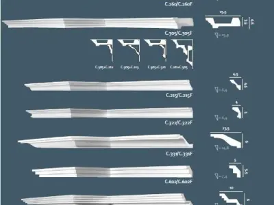 collection of decoration  Low-poly 3D model