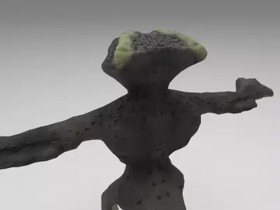 Half Haman and Reptile 3D model