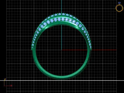 Women Ring 3DM Womens Ring 3d models 3D print model 3D print model 6