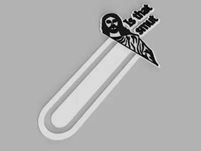 Jesus Is that smut Logo Bookmark for books Free 3D print model