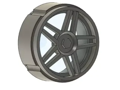 Hotwheels Ferrari FXX Wheels 3D print model