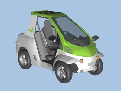 Personal Electric Vehicle 2Way early model 3D model