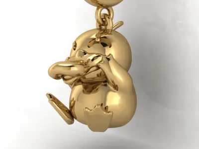 pendant pokemon duck 3D print model