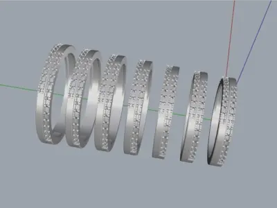 Ring 2 Line Jewelry 016 Free 3D print model