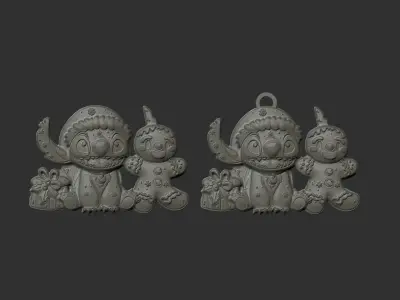 chritsmas tree stitch decor  3D print model