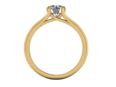 Solitaire Diamaond Women Fashion Ring R16 3D print model