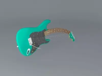 Steve Vais Flexable guitar Free 3D model