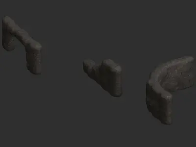 Cave Walls 2 - Base Free low-poly 3D model