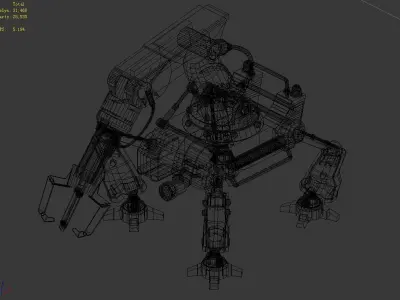 Robot-mechanical arm 01 3D model