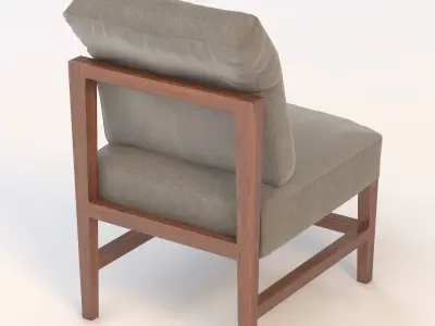 Fall Back Dining Chair 3D model