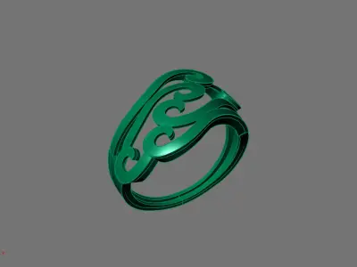 Women Ring Plain Ring Ready STL 3DM Models Womens Rings 3D print model 9