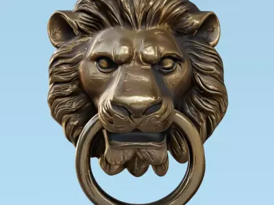 Lion head model 3D model