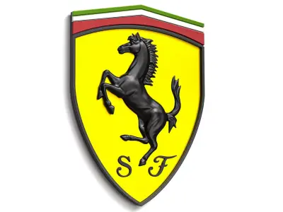 Ferrari Logo 01 3D print model