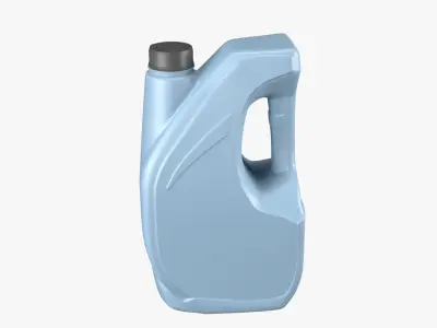 Plastic canister 4L Low-poly 3D model