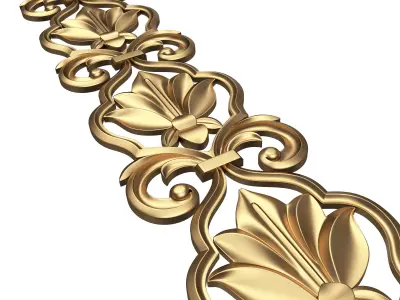 Ornament Element Molding 018 Low-poly 3D model