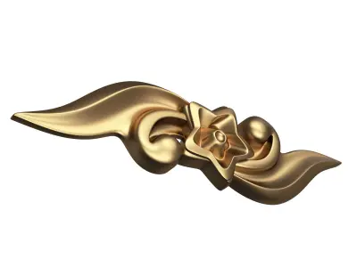 Carved Plaster Molding Decoration 051 Low-poly 3D model