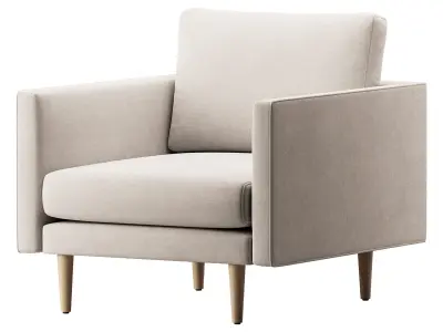 Burrard Lounge Chair 3D model