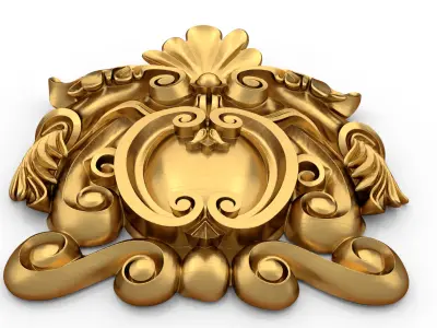 carved classic decorative ornament cnc 3d printing stl 07 3D model