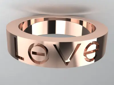 Cartier LOVE Ring Free 3D print model