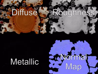 Nutty Festive Cake model pack Low-poly 3D model