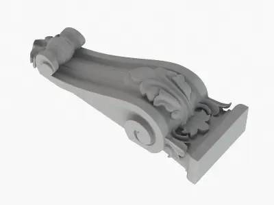 Scroll Corbel 62 3D model