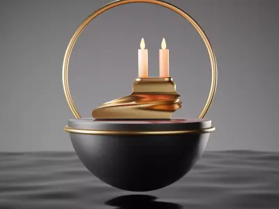 CANDLE BASE 3D model