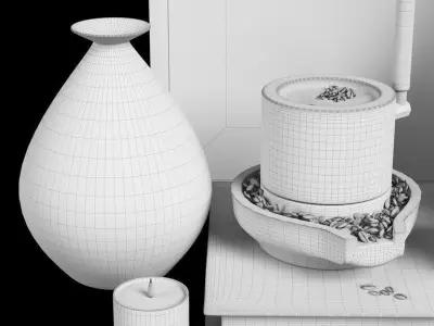 Decorative set 3D model