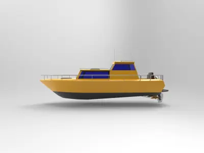 Pilot boat A 3D model