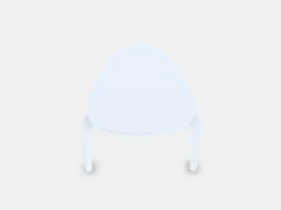 KYRRE Stool 2 Low-poly 3D model