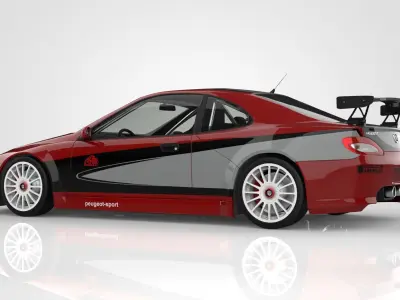 Peugeot 406 Coupe Silhouette  3D model
