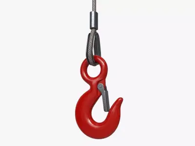 Lifting Crane Hook 3D model