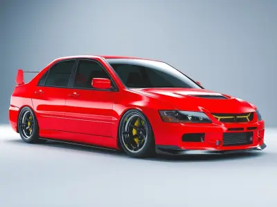 Mitsubishi Lancer Evolution IX  3D model
