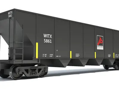 Railroad Hopper Car 3D model
