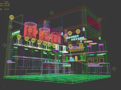 Showroom - Area -6X6-3DMAX2009-023 3D model