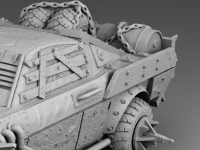 Tough guy 39s car 3D print model