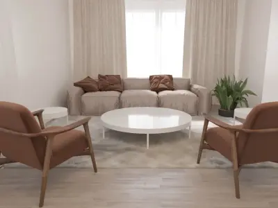 Podcast Studio 3D model