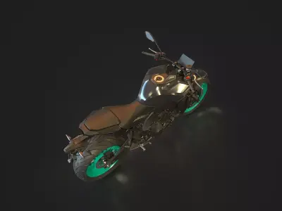 Base model Yamaha MT 09 2024 3D model