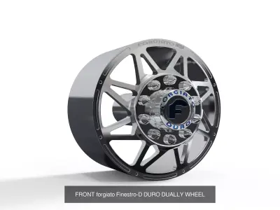 best seller forgiato dually wheels 3D Model Pack