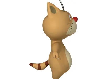 Cat Cartoon 02 3D model