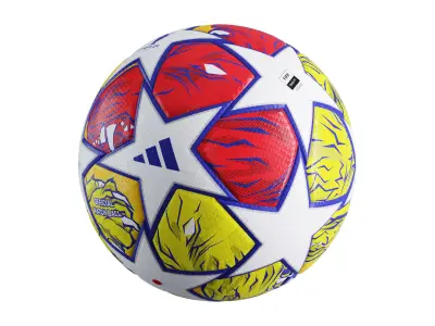 Adidas 2024 Champions League London Final Ball Low-poly 3D model