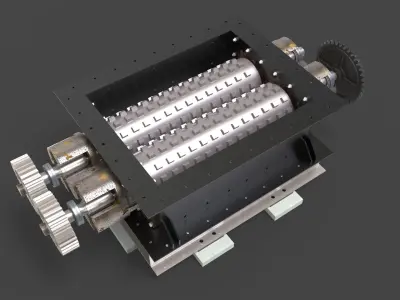 Stone crusher-CLINKER GRINDER ASSLY 3D print model