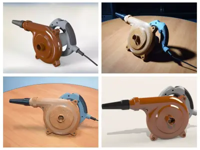 Electric Air Blower  3D print model