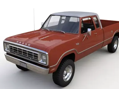 Dodge Power Wagon W200 ClubCab S1 1976 3D model