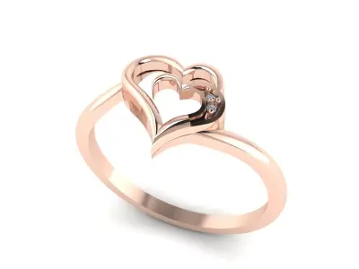 Jewelry Diamond Ring 3D Print Model 3D print model 15