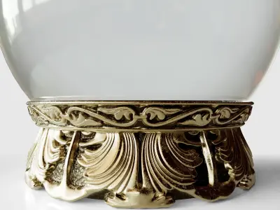 Ornate Crystal Ball 3D model